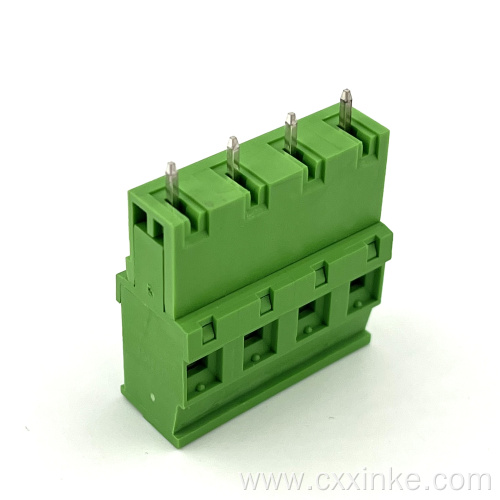 7.62MM pitch side vertical terminal male and female connector